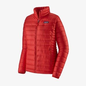 Patagonia Jacket: Bright Coral Red